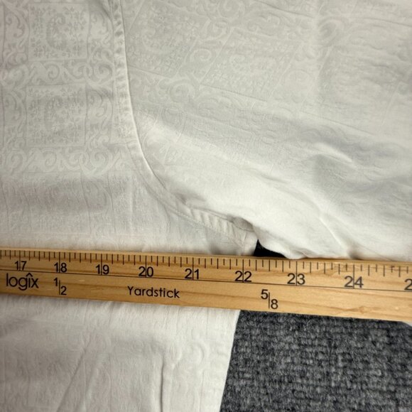 Robert Graham Geometric Medium White Mens Long Sleeve Button Up Bold Shirt Adult - Picture 7 of 14